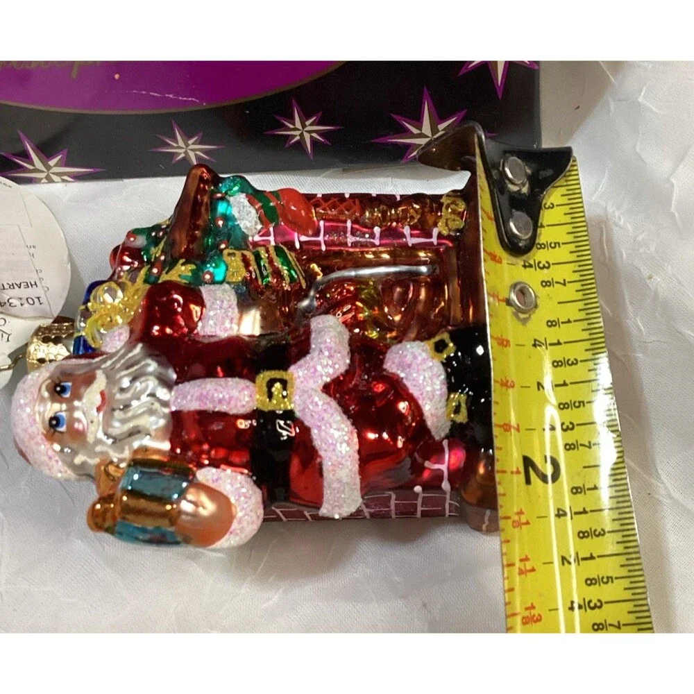 Christopher Radko Glass Christmas Ornament Heartfelt Gift Gem 2008 Poland NIB